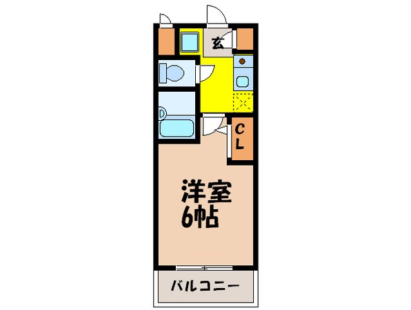 ハイツヨシダＡ棟の物件間取画像